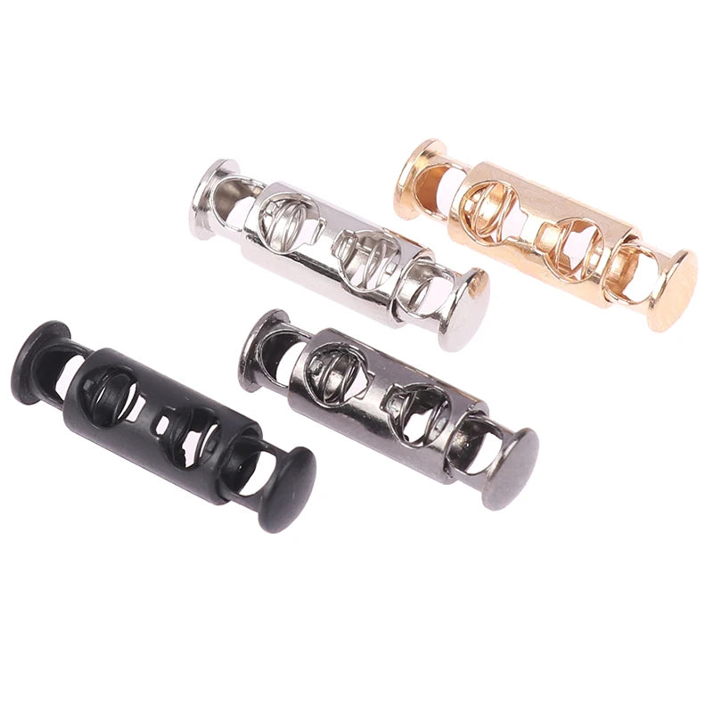 10pcs Metal Double-Hole Spring Cord Locks | DIY Buckles Spring Cord Locks PLUSH