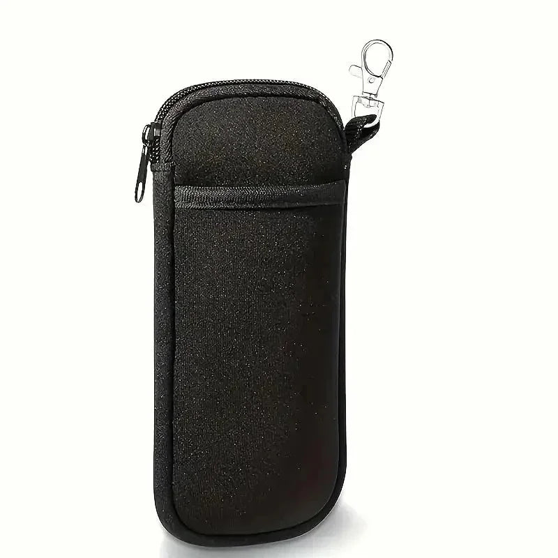 Soft Zippered Eyeglass Case with Hanging Buckle | Glasses Bag Eyeglass Storage Case PLUSH
