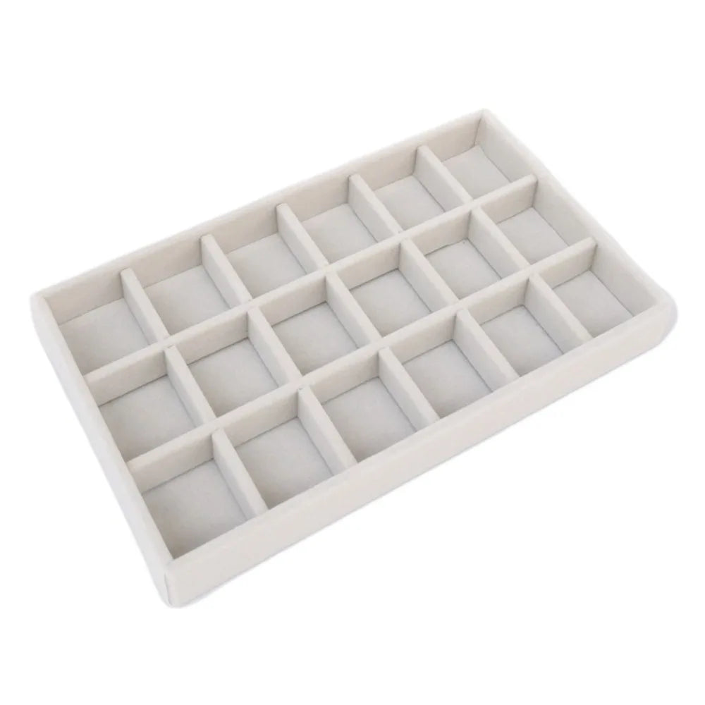Velvet Jewelry Tray Organizer – Rings, Earrings & Bracelets Jewelry Display Tray PLUSH Style 9