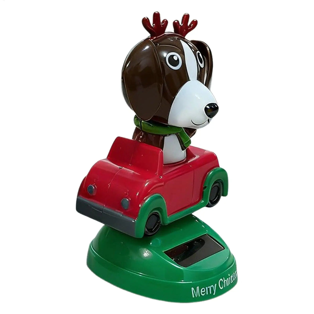 Solar Shaking Head Dog Car Dashboard Ornament Figurine Car Dashboard Ornament PLUSH