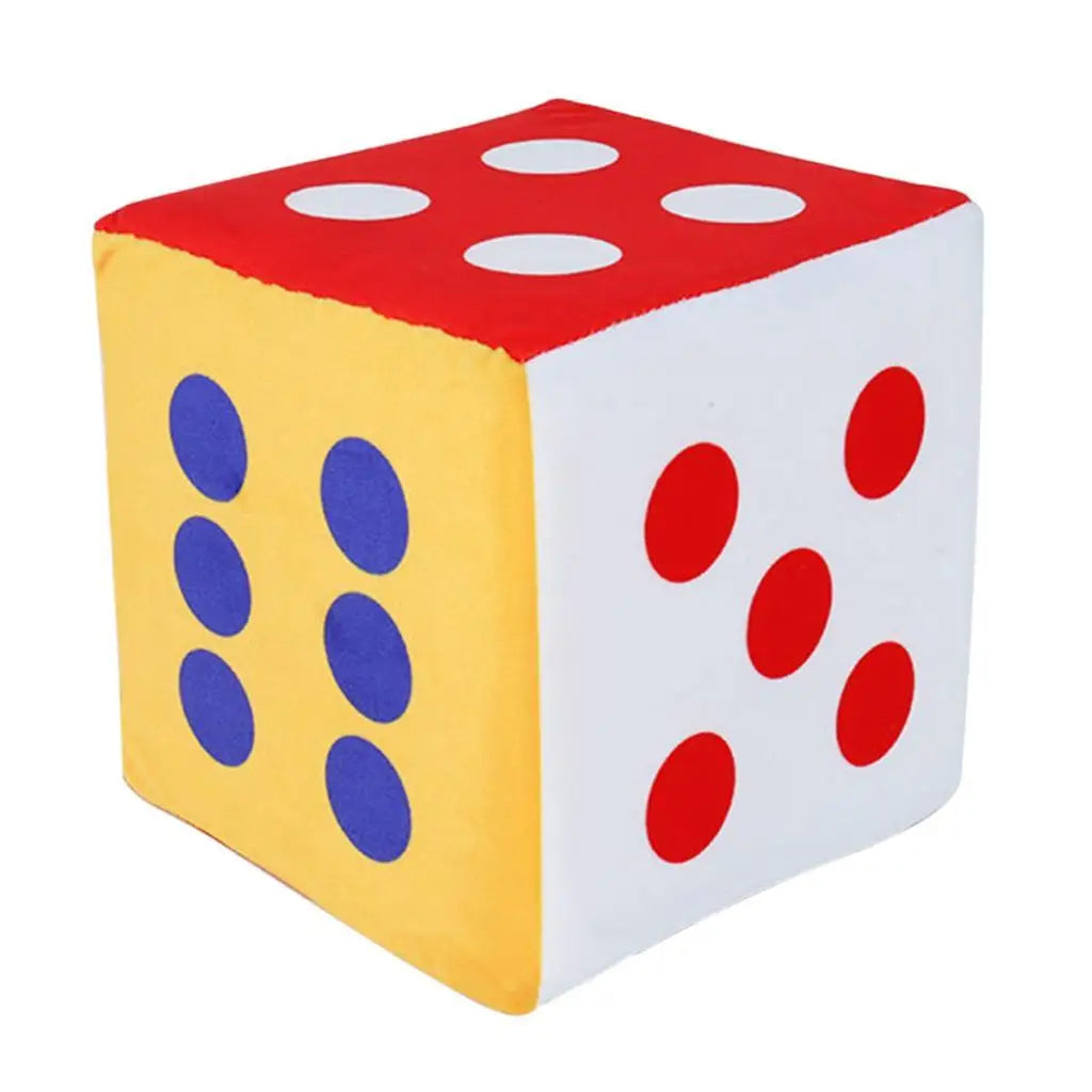 15cm Large Soft Foam Dice – Math Teaching Cube for Kids Educational Foam Dice PLUSH