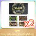 Men's Solid Cologne Balm Set – 8 Scents Pocket Perfume Solid Cologne Balm PLUSH SET 1 x2