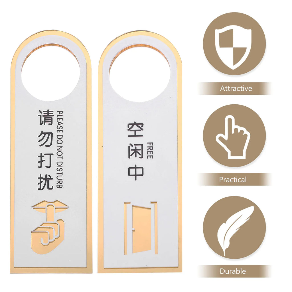Acrylic Do Not Disturb Door Hanger Sign – Office & Hotel Door Hanger Sign PLUSH