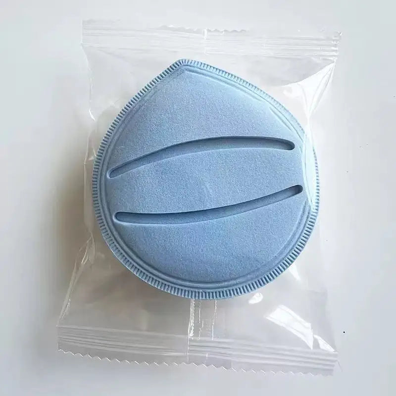 Large Air Cushion Powder Puff – Soft Foundation Sponge, Dry & Wet Makeup Sponge Puff PLUSH Blue OPP