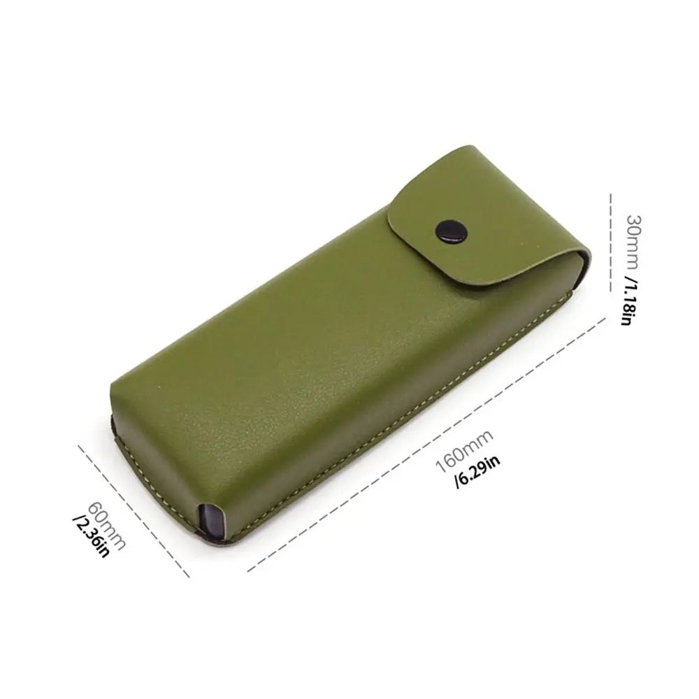 PU Leather Glasses Case – Unisex Eyeglass & Sunglasses Box Eyeglass Case PLUSH
