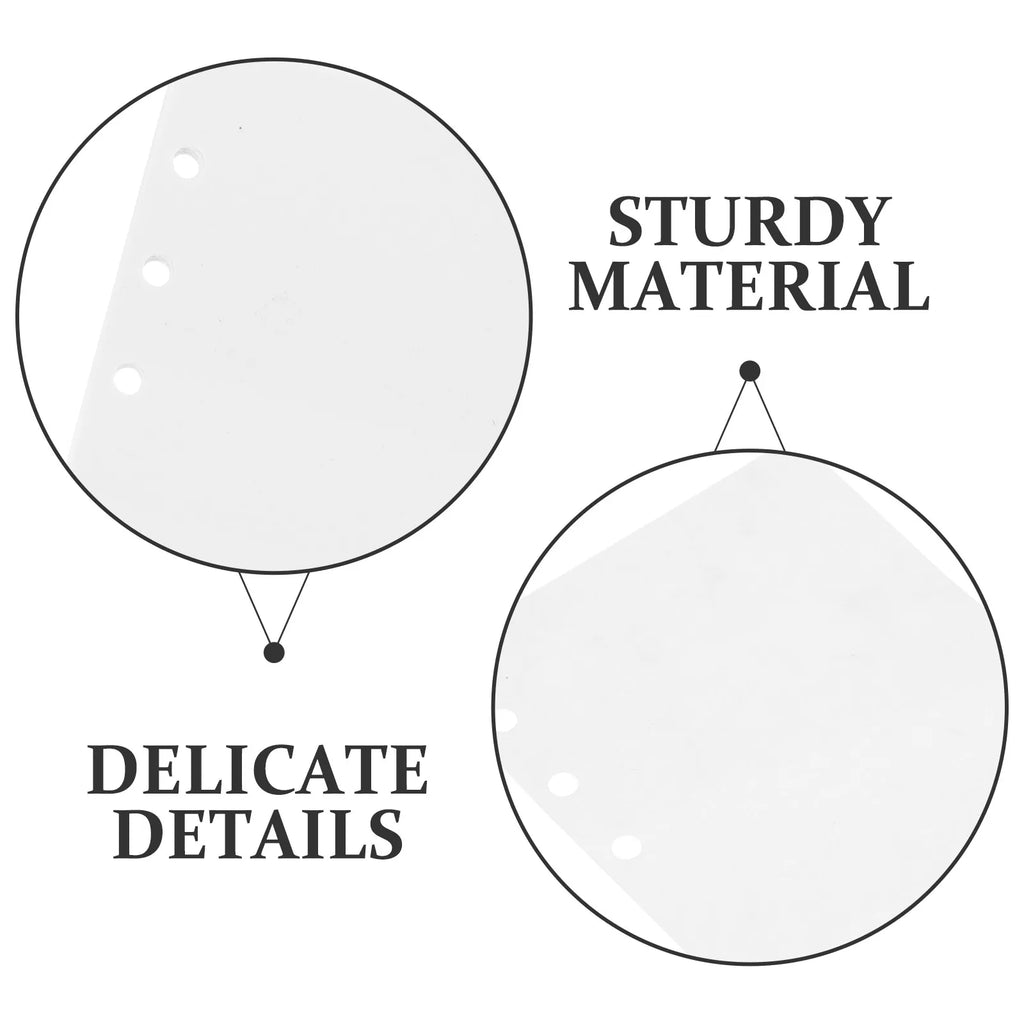 50-Sheet A6 Double-Sided Reusable Sticker Refill Pages | 6-Ring Binder Refill Sheets PLUSH