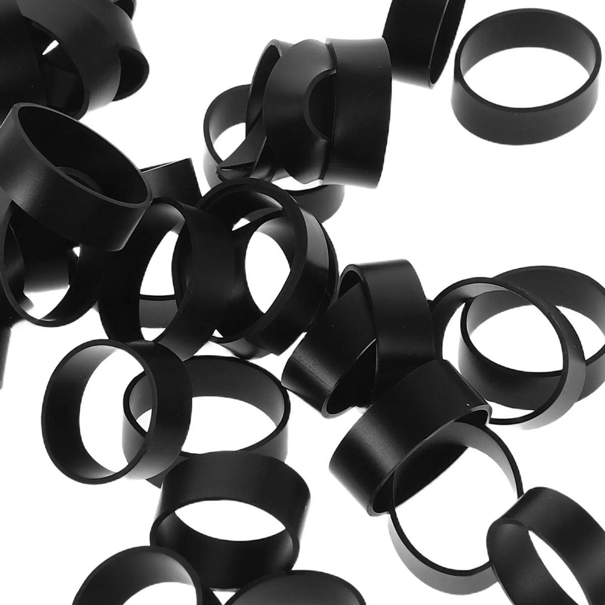 500pcs Reusable Silicone Cable Ties – Flexible Cord Rings Cable Management Ties PLUSH