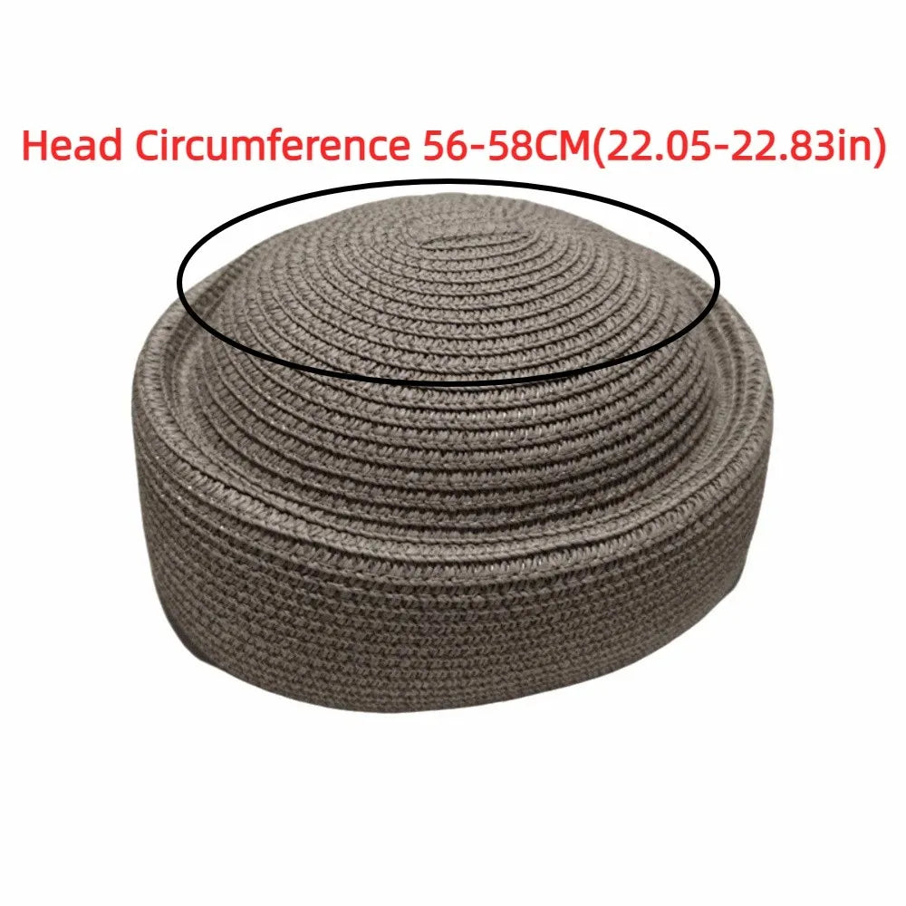 Vintage Wide Brim Woven Straw Sun Hat – Painter Beret Style Woven Straw Hat PLUSH