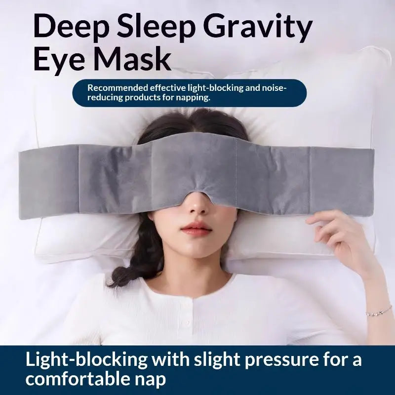 Weighted Gravity Eye Mask – Light-Blocking Sleep Mask for Men & Women Weighted Sleep Mask PLUSH