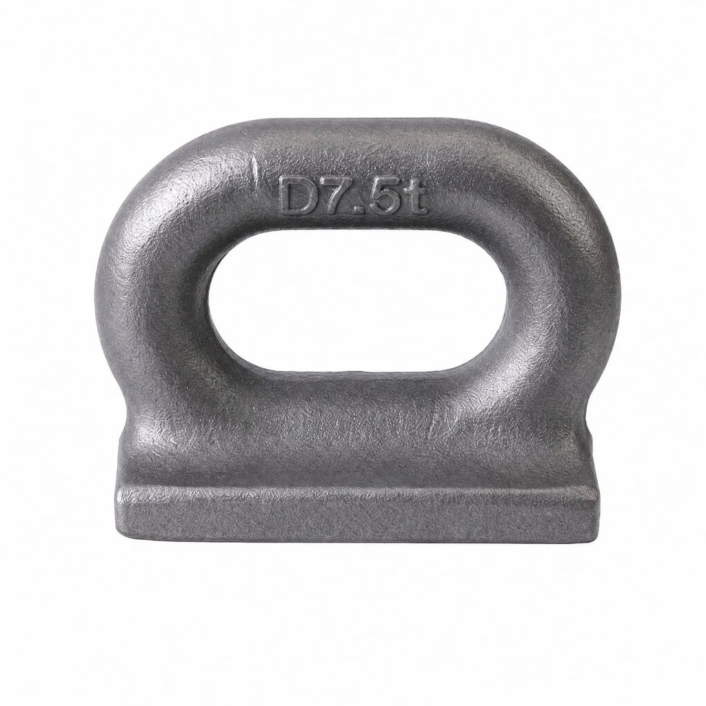 Marine Weldable D-Shape Oval Eye Plate | Flat Base Rigging Weldable Eye Plate PLUSH