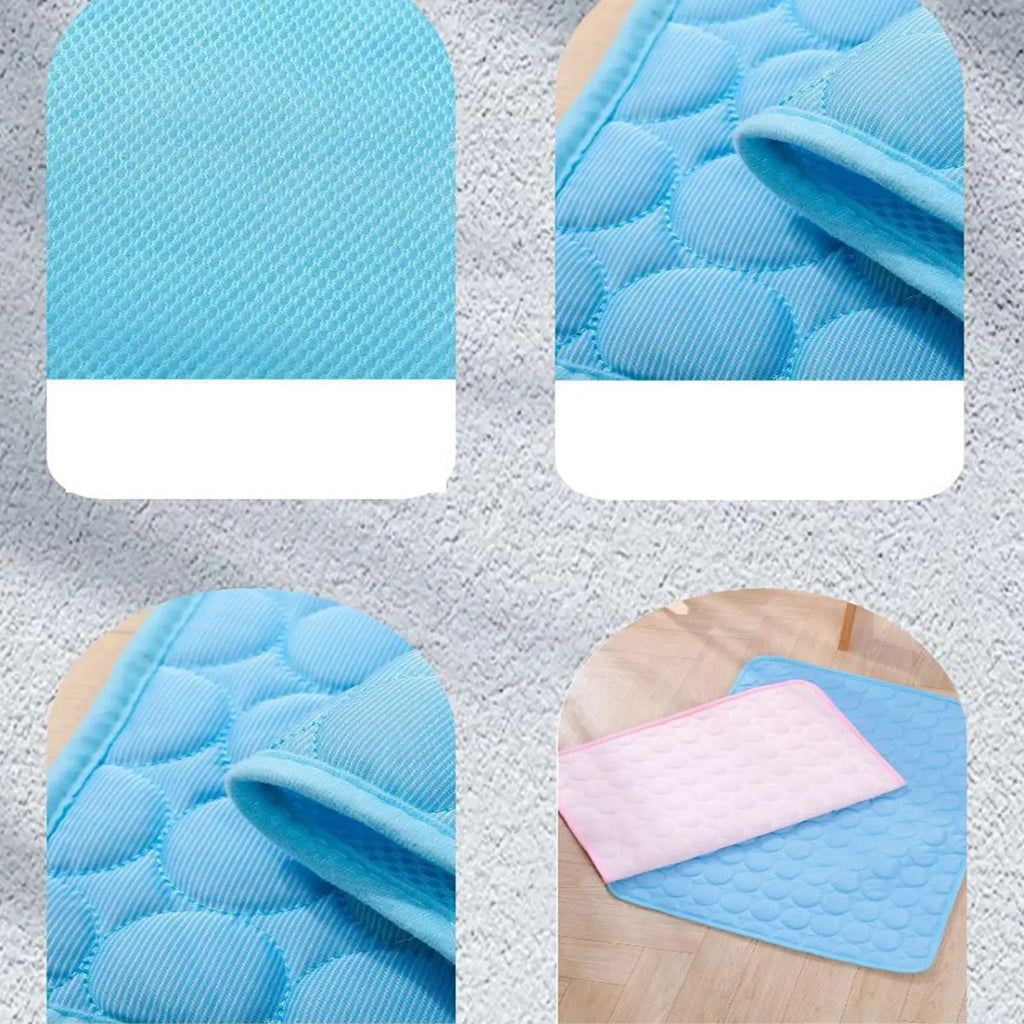 Pet Cooling Mat for Dogs & Cats – Ice Silk Summer Pad Pet Cooling Mat PLUSH
