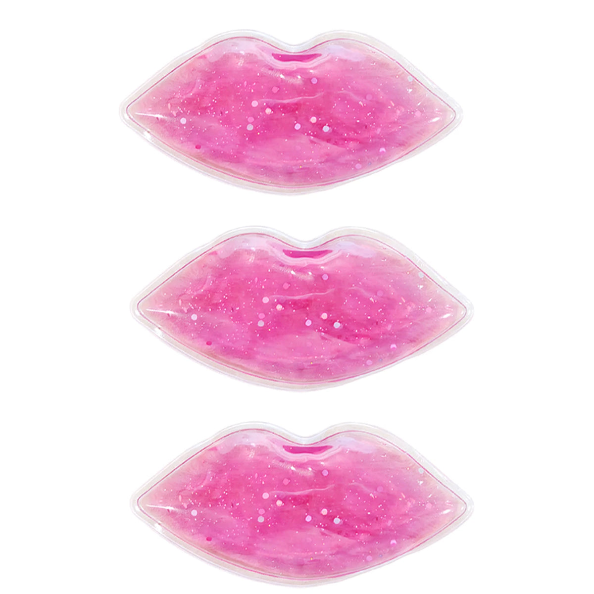 Lip & Eye Gel Ice Pack – Hot Cold Compress for Beauty Care Facial Gel Ice Pack PLUSH 3PCS