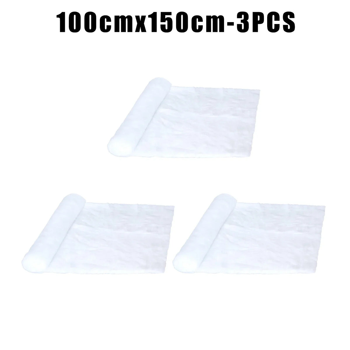 Large Artificial Christmas Snow Blanket – Faux Winter Cover Christmas Snow Blanket PLUSH 1x1.5m 3PCS