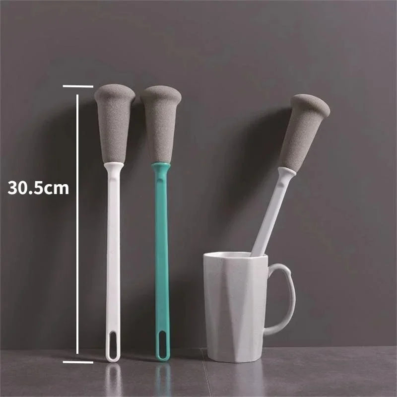 Long Handle Sponge Bottle Brush – Kitchen Cleaning Tool Bottle Cleaning Brush PLUSH
