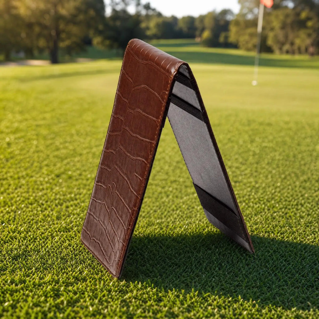 Golf Scorecard Holder PU Leather Crocodile Case | Golfer Gift Golf Scorecard Holder PLUSH