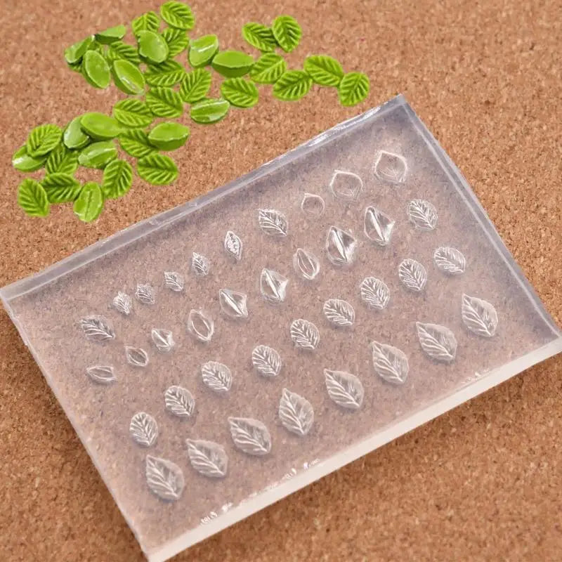 Silicone Mini Flower & Leaf Nail Art Mold – DIY Craft Nail Art Mold PLUSH