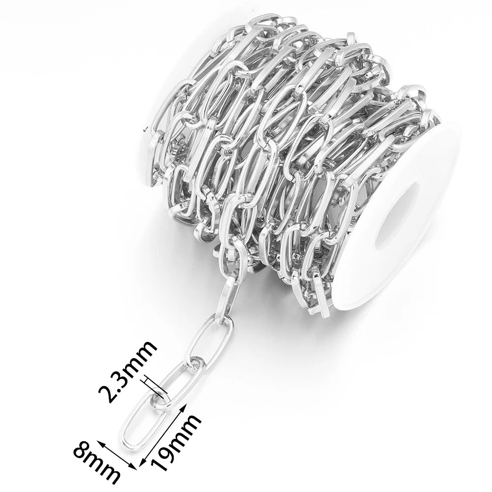 5 Yards Aluminum Cable Chain Gold Silver – DIY Jewelry Making Jewelry Chain PLUSH Silver 2.3mm
