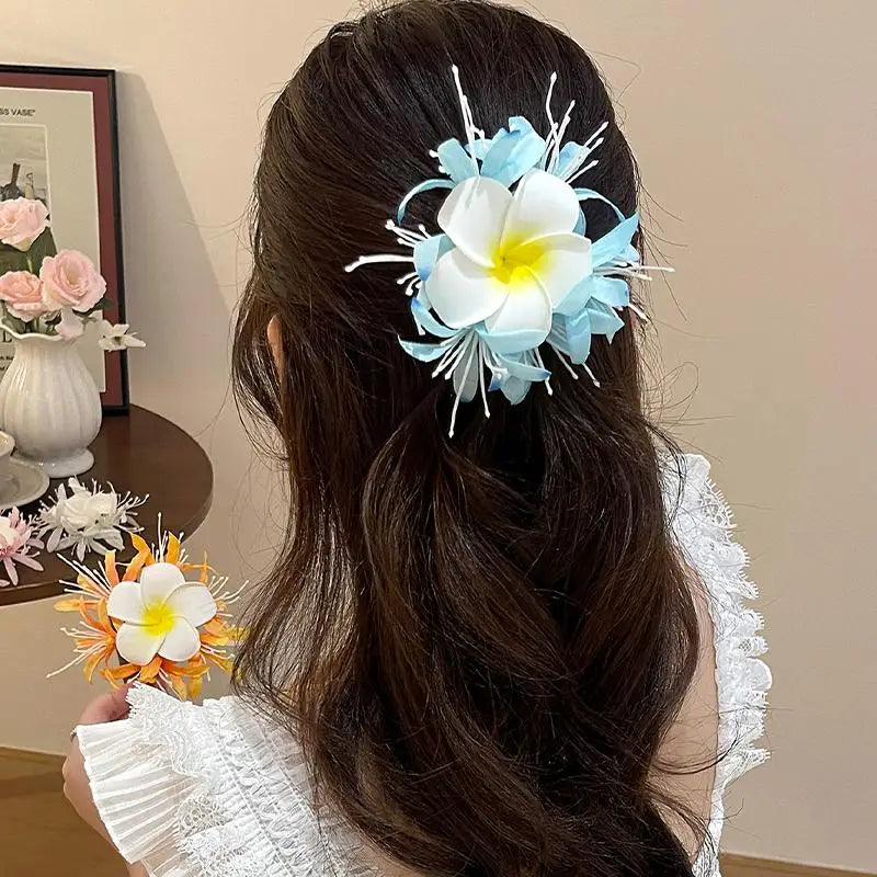 Fairy Butterfly Beaded Tassel Hairpin – Wedding & Party Beaded Hair Clip PLUSH