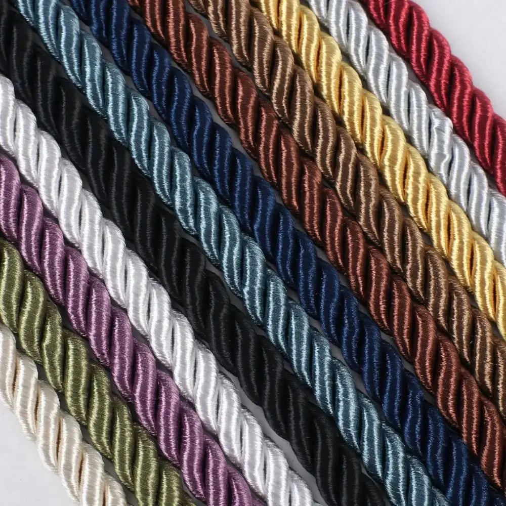 Woven Curtain Tiebacks 2-Pack – Twisted Rope Tie Straps Curtain Tiebacks PLUSH