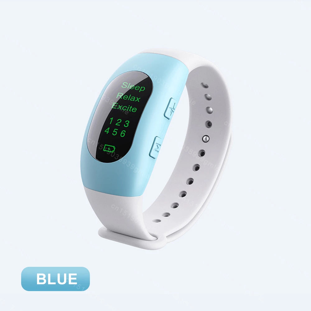MERALL CES Microcurrent Sleep Aid Watch – 3 Modes, 6 Levels Sleep Aid Device PLUSH Blue