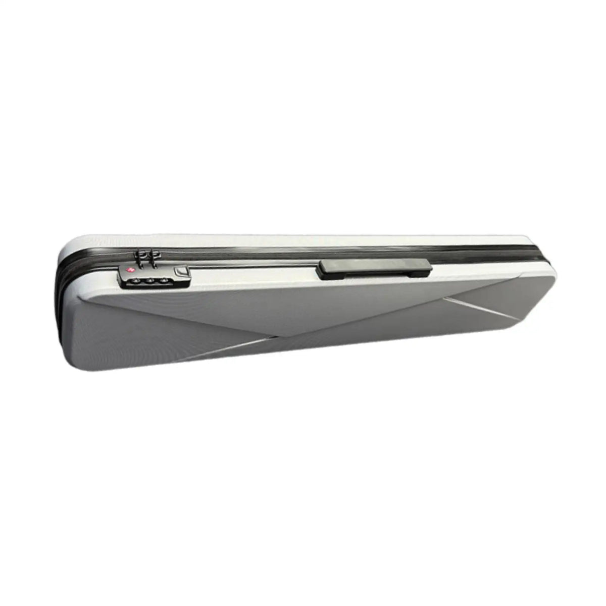 Tooyful Hard Pool Cue Case – Waterproof Foam Interior 1/2 Cues Pool Cue Case PLUSH Silver with Lock