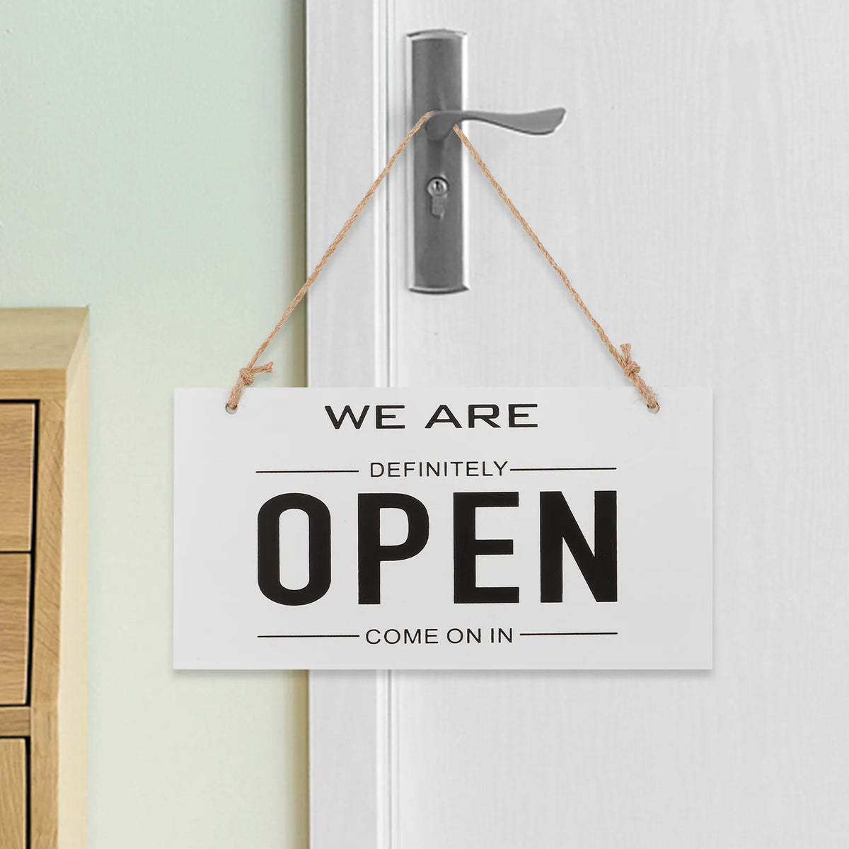 Wooden Open Closed Sign Double-Sided Hanging Door Sign Wooden Door Sign PLUSH Default Title