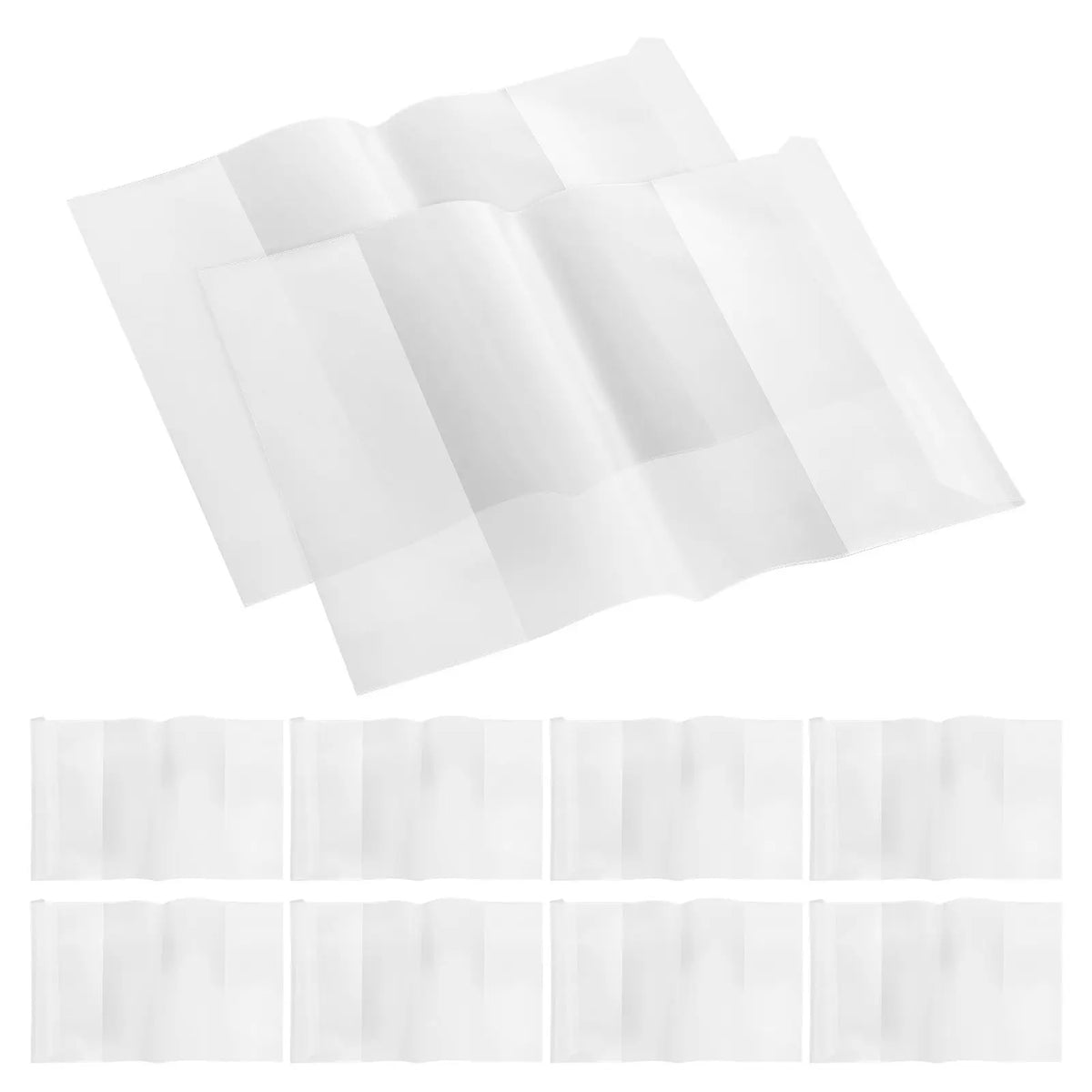 10pcs A5 Clear Waterproof Transparent Book Cover Protectors Book Cover Sleeves PLUSH