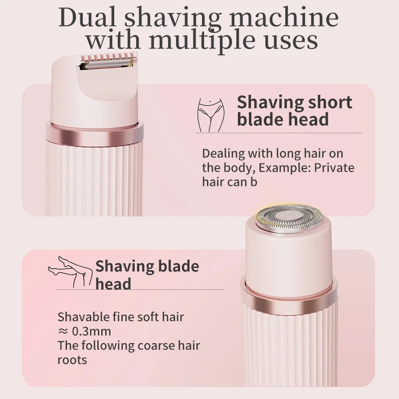 2-in-1 Electric Razor for Women – Rechargeable Body Trimmer Electric Body Trimmer PLUSH