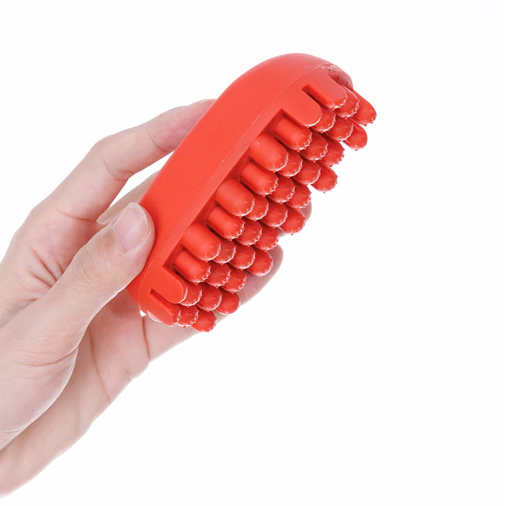 Silicone Magic Twist Hair Brush | Mini Curly Hair Comb 4 Colors Curly Hair Brush PLUSH Small Red