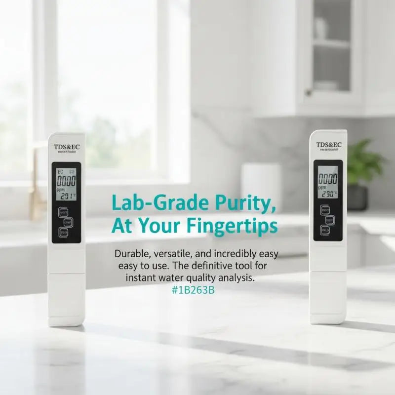 Portable TDS & EC Conductivity Meter with Temperature Display Water Quality Meter PLUSH