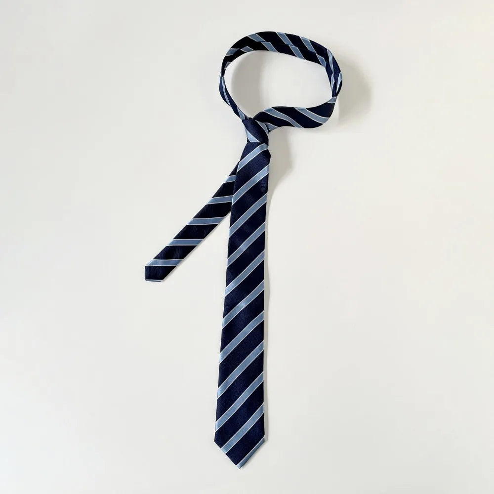 Y2K Korean Striped Necktie – Harajuku JK Uniform Style Fashion Necktie PLUSH Style 9