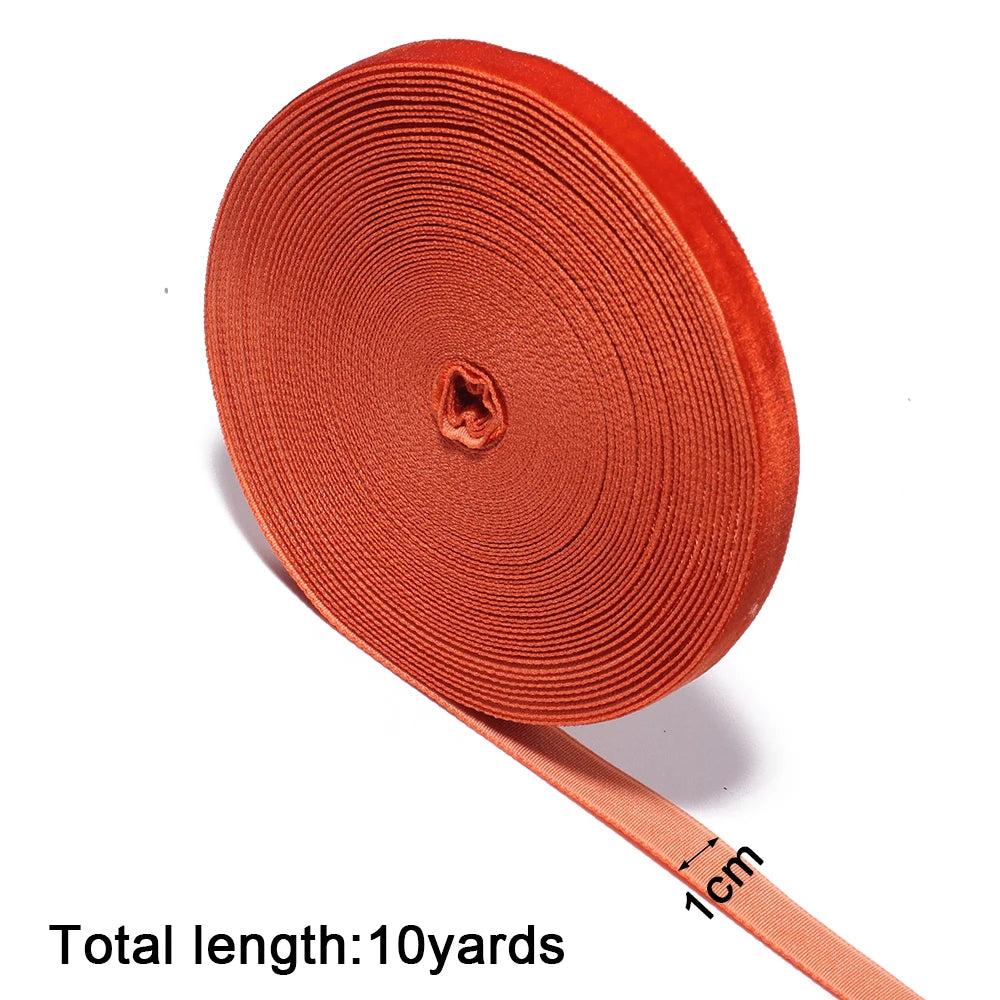 Orange Velvet Ribbon 6–38mm | DIY Gift Wrapping & Wedding Velvet Craft Ribbon PLUSH 10mm x 10yards mm