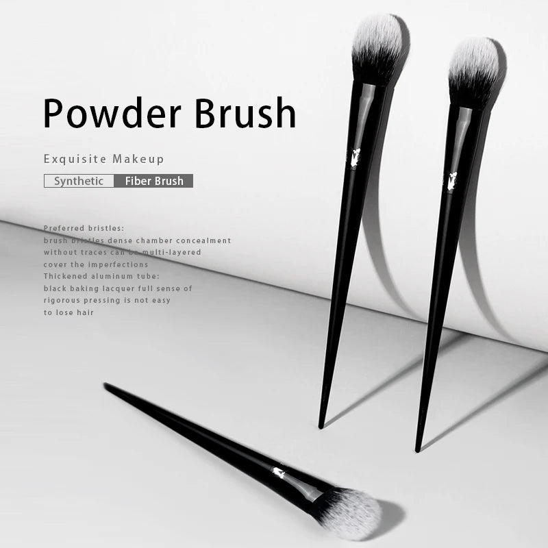 KVD No. 25 Blush Brush – Soft Synthetic Hair Black Handle Makeup Blush Brush PLUSH
