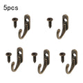 Zinc Alloy Vintage Bronze Wall Hooks – Multi-Purpose Hangers Wall Coat Hooks PLUSH 5PCS