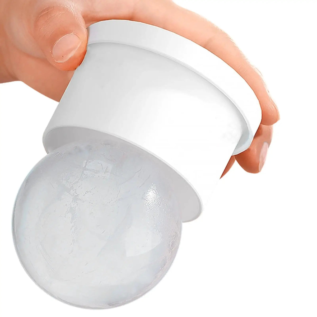 Silicone Ice Ball Maker Mold – Large Round Sphere Ice Cube Tray Ice Ball Mold PLUSH
