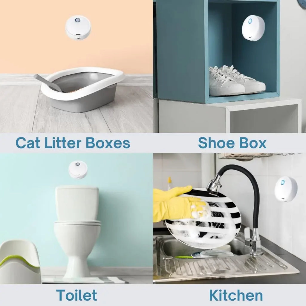 Smart Cat Litter Box Odor Eliminator & Air Purifier Pet Odor Purifier PLUSH