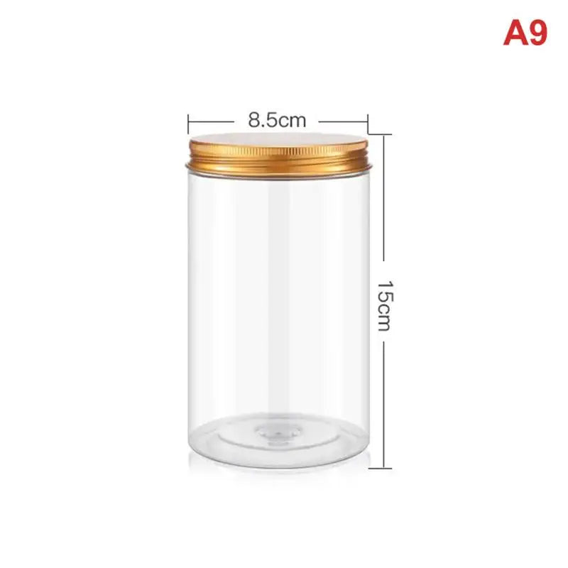 Food-Grade PET Storage Jar with Aluminum Lid | Tea & Snacks Food Storage Jar PLUSH A9