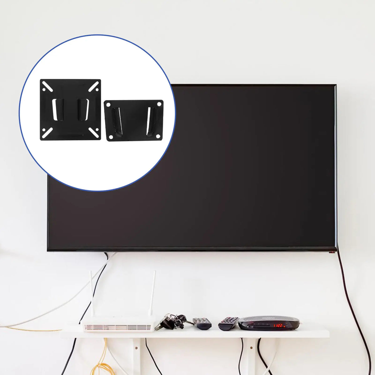 8-Pack Heavy Duty Wall Mount Brackets for 14–24" TV & Monitor Monitor Wall Mount PLUSH Default Title