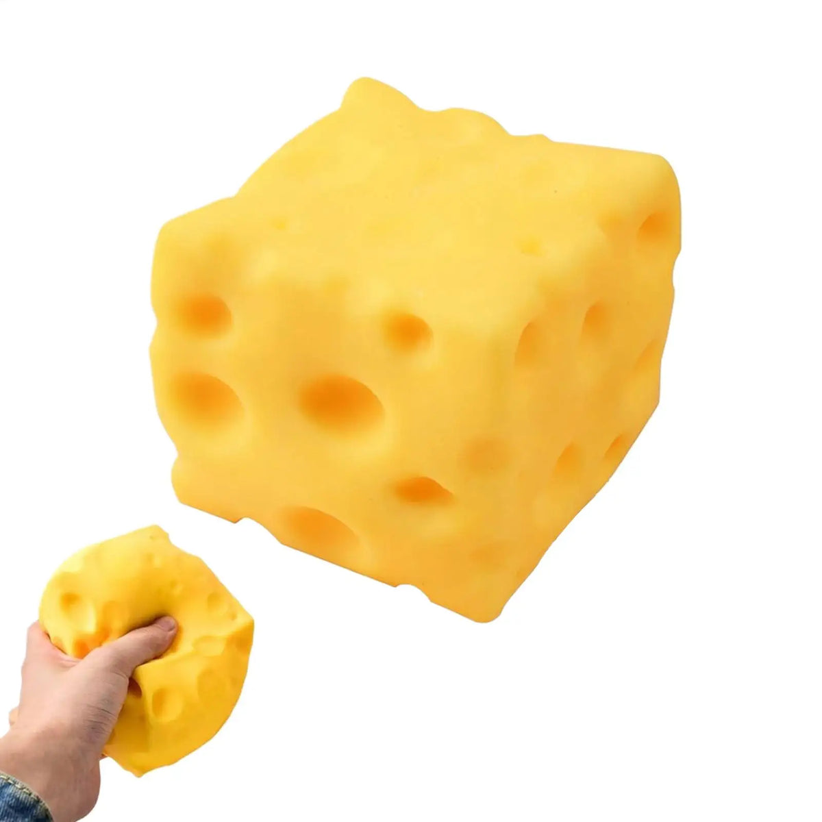 Squishy Cheese Cube Fidget Toy – Soft Slow Rebound Sensory Toy Sensory Fidget Toy PLUSH