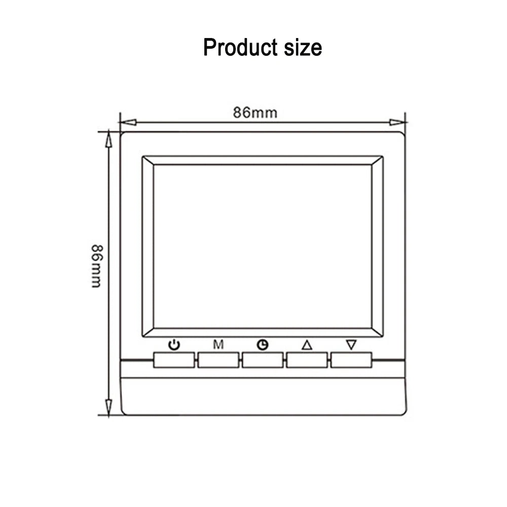 Smart Programmable Thermostat – Gas Boiler & Floor Heating Programmable Thermostat PLUSH