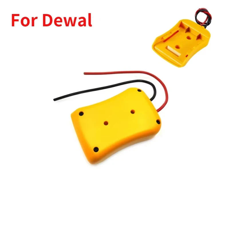 18V Battery Adapter for Makita Bosch Milwaukee DeWalt 14 AWG Battery Power Adapter PLUSH For Dewlt yellow China Mainland