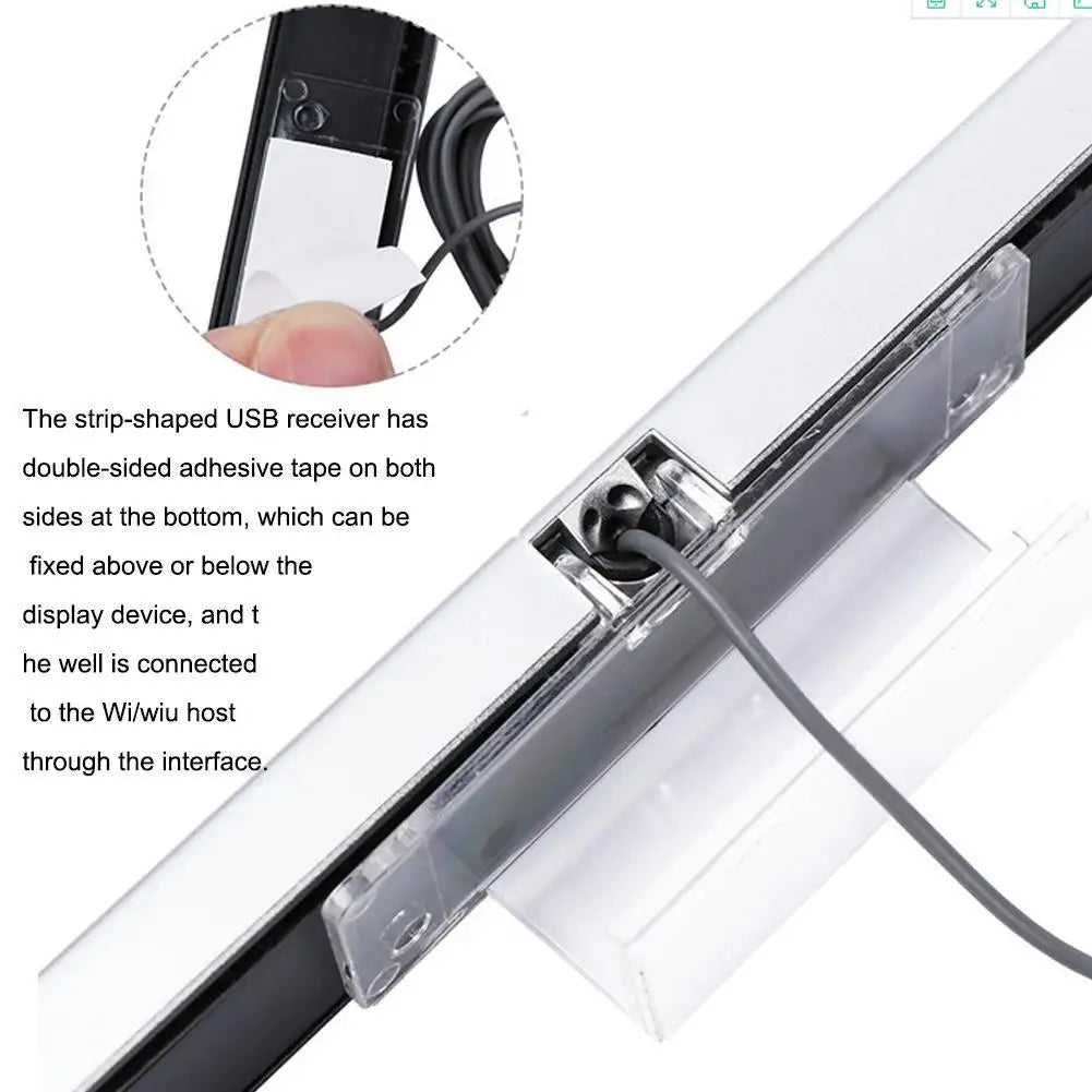 USB Sensor Bar for Nintendo Wii & Wii U – IR Infrared Wired Gaming Sensor Bar PLUSH