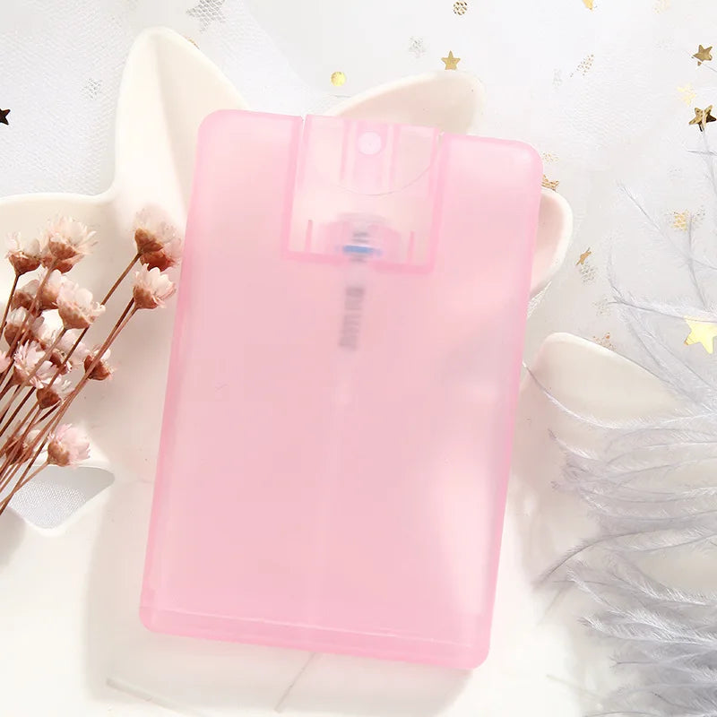 Macaron Mini Refillable Perfume Atomizer Spray Bottle 20ml Travel Spray Bottle PLUSH Light pink