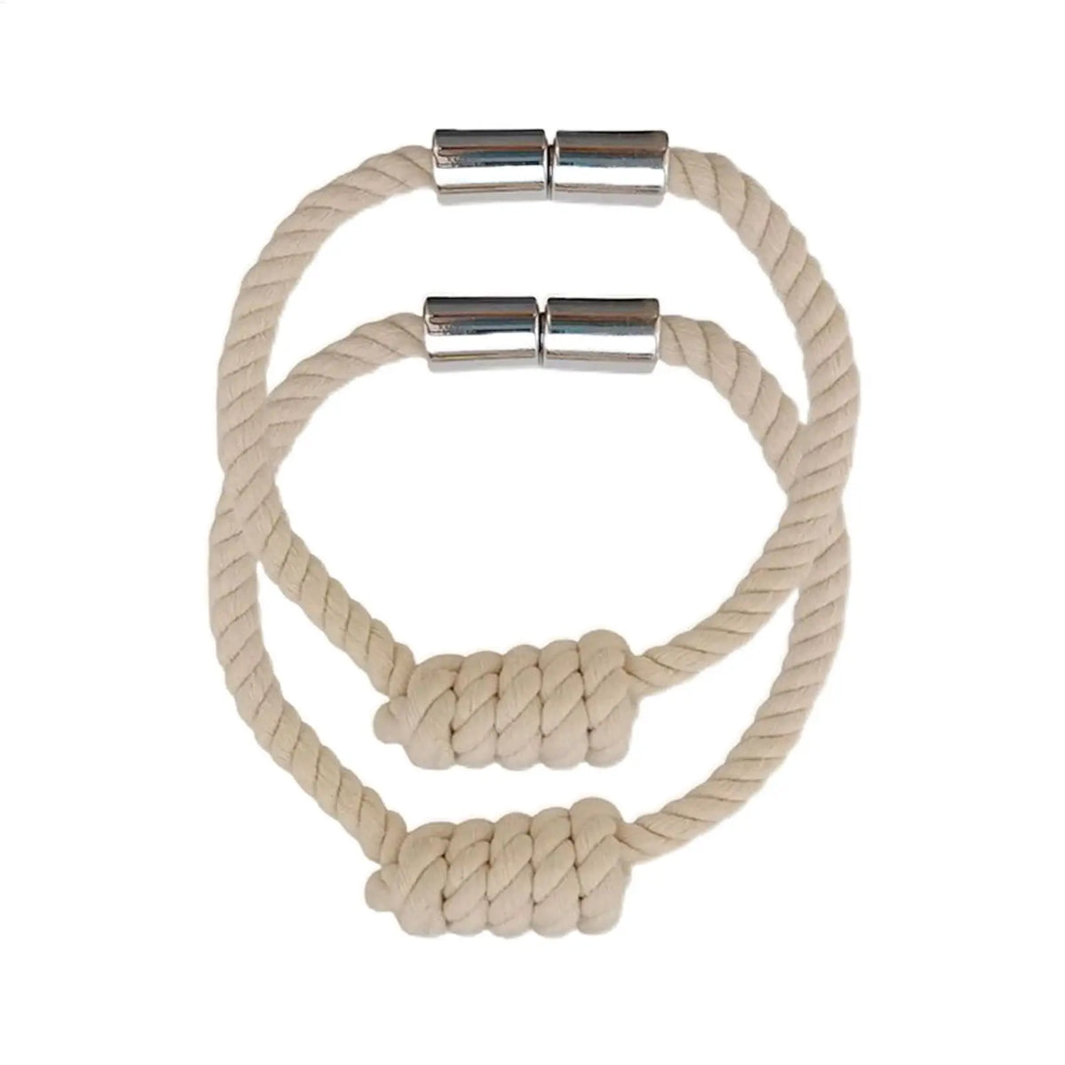 Magnetic Curtain Tiebacks 2 Pack – Rope Holdbacks for Drapes Curtain Tiebacks PLUSH