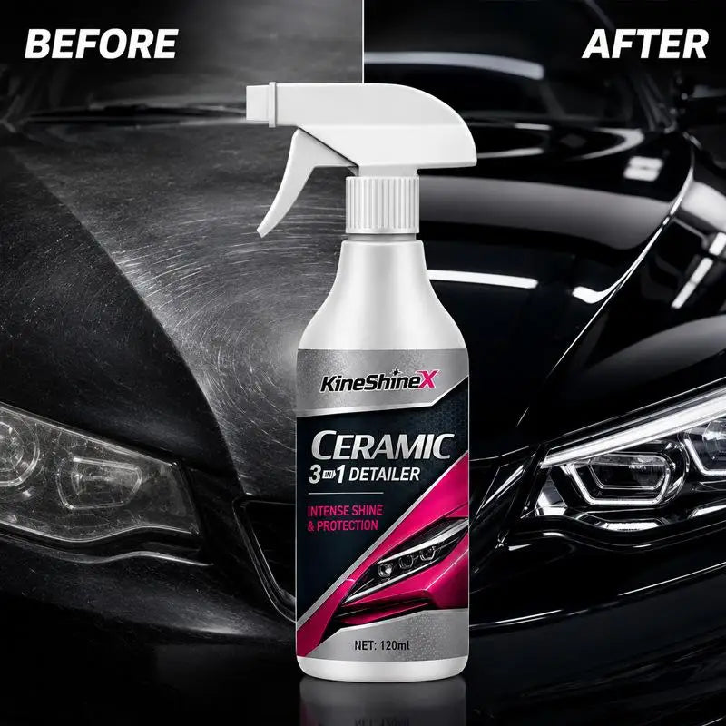 KineShineX 120ml Ceramic Car Spray – High-Gloss Coating Ceramic Car Spray PLUSH