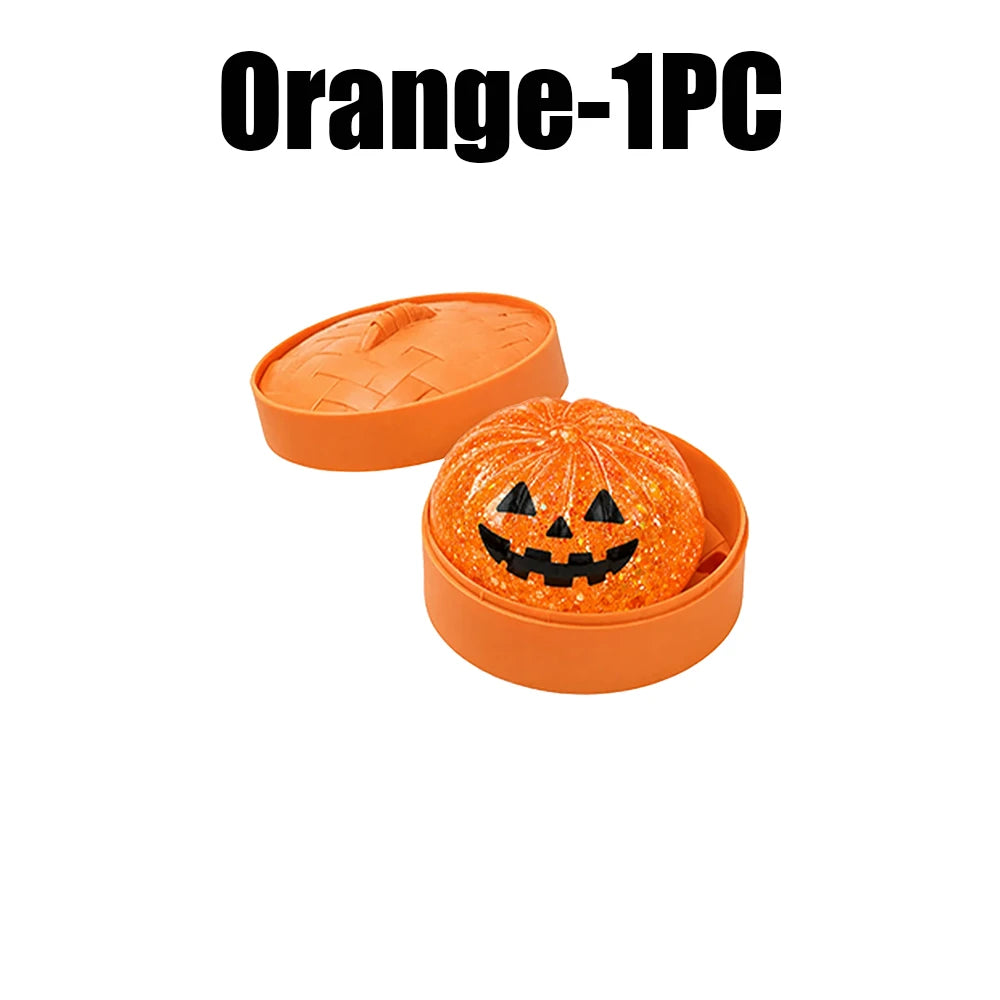 Halloween Squishy Bun Toy – Slow Rebound Spooky Gift Squishy Novelty Toy PLUSH Orange