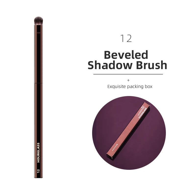 Hourglass Makeup Brush – Foundation, Blush, Eye & Bronzer Makeup Brush PLUSH 12