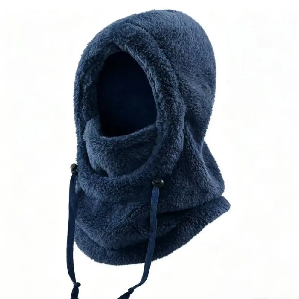 Women's Knit Balaclava Ski Mask – Windproof Winter Hood Cap Balaclava Winter Hat PLUSH Blue