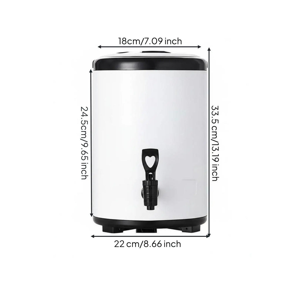 Large Insulated Beverage Dispenser – Stainless Steel & PU Foam Insulated Beverage Dispenser PLUSH