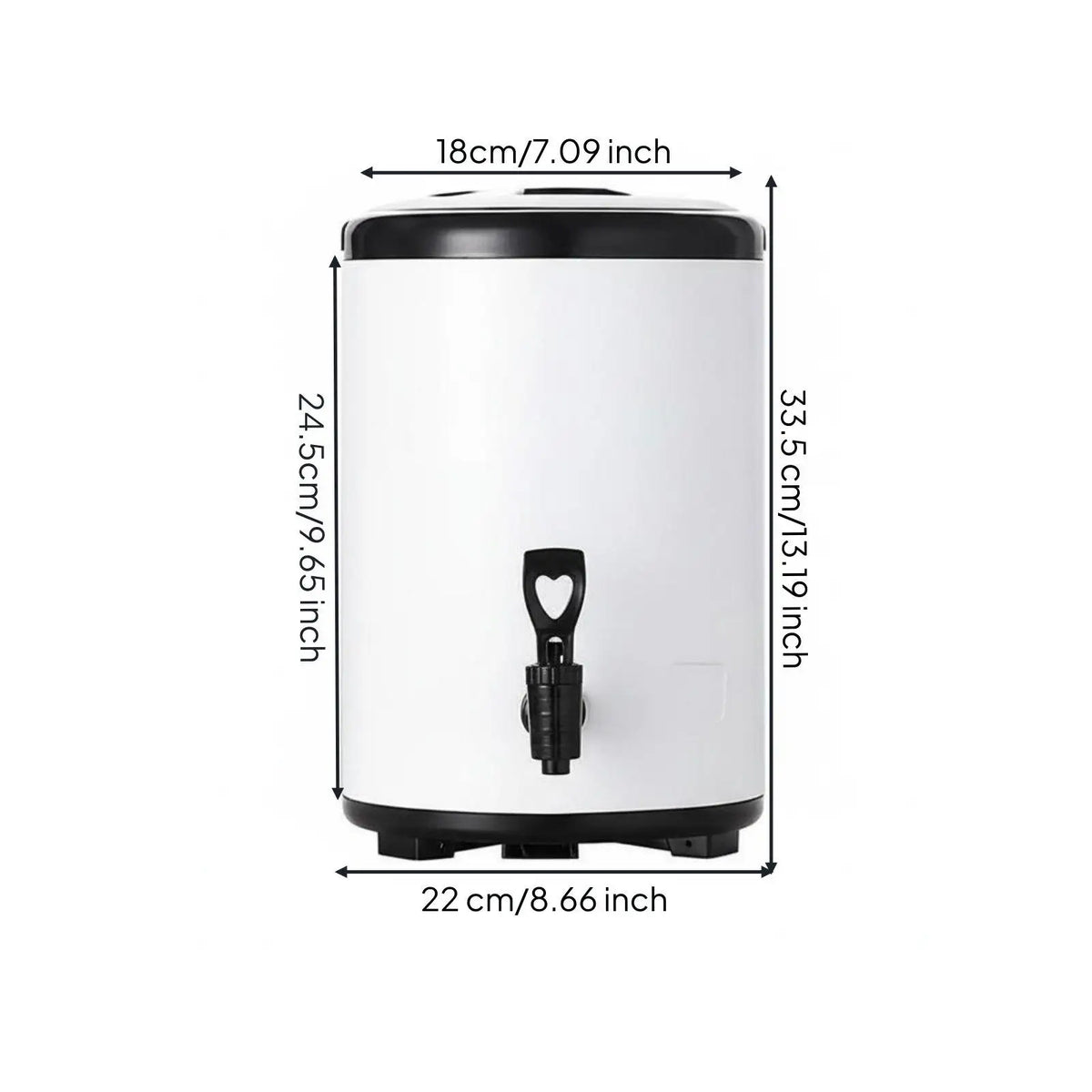 Large Insulated Beverage Dispenser – Stainless Steel & PU Foam Insulated Beverage Dispenser PLUSH